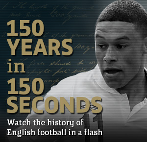 Watch the FATV video as Alex Oxlade-Chamberlain reviews The FA's 150 year history in 150 seconds